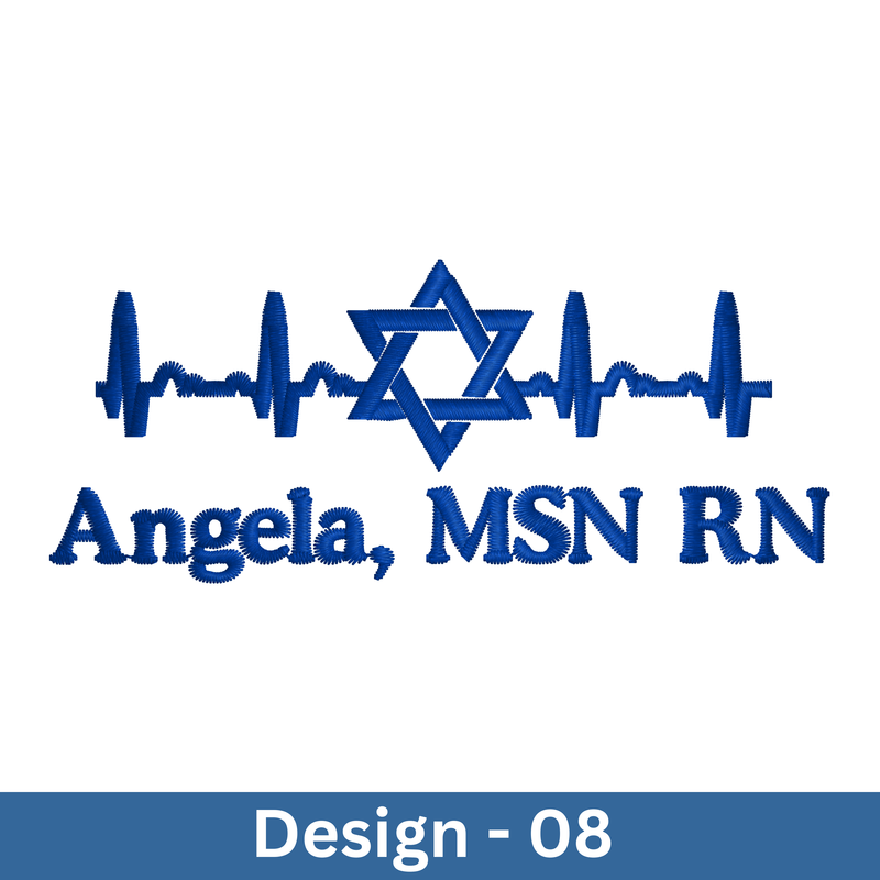 Specialty Design | Star of David EKG | Design 08