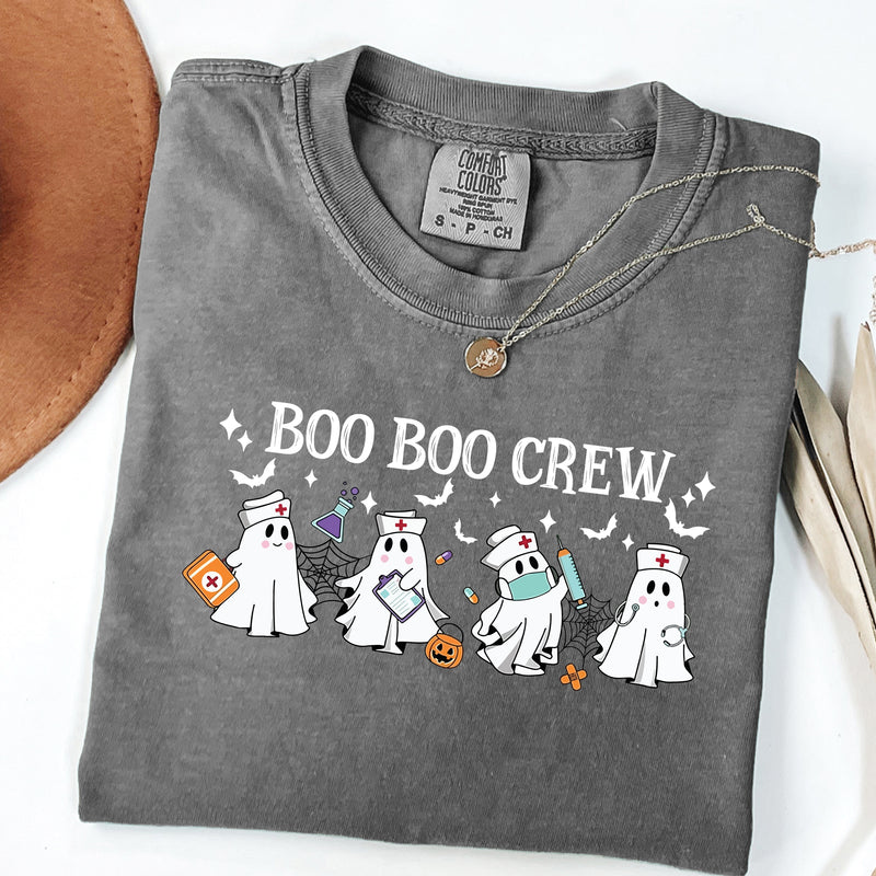 Comfort Colors BOO BOO CREW printed tee