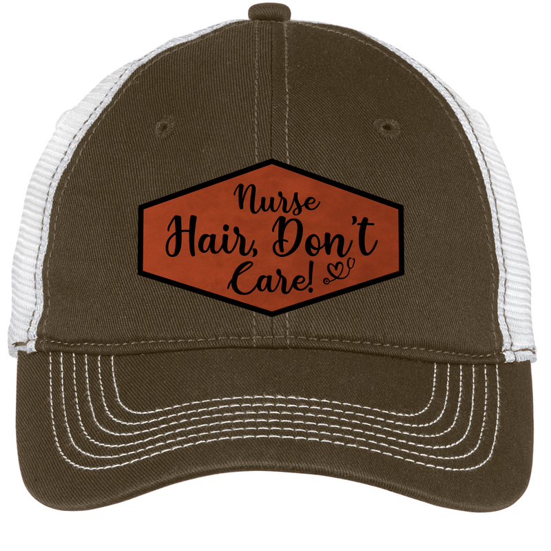Nurse Hair Don't Care Trucker Cap