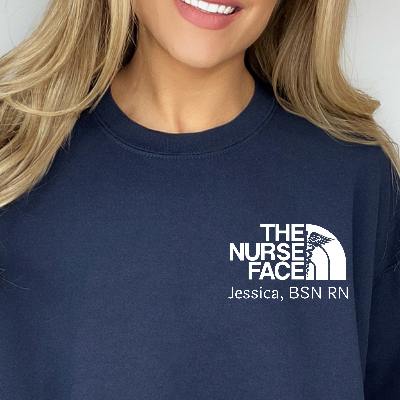 The Nurse Face Crew Neck Sweatshirt