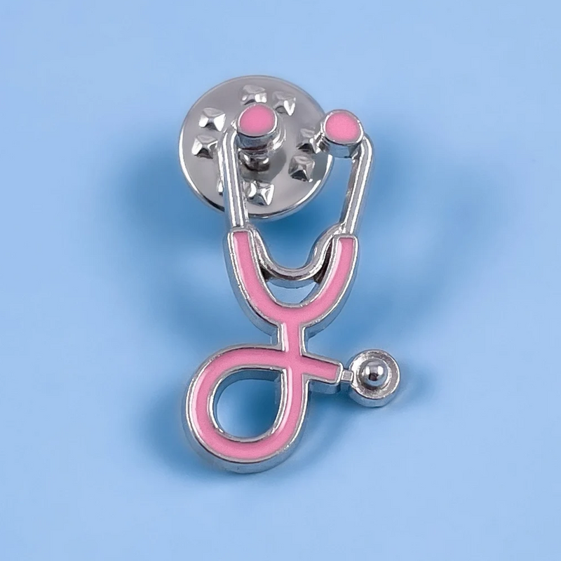 Pink Stethoscope Pin
