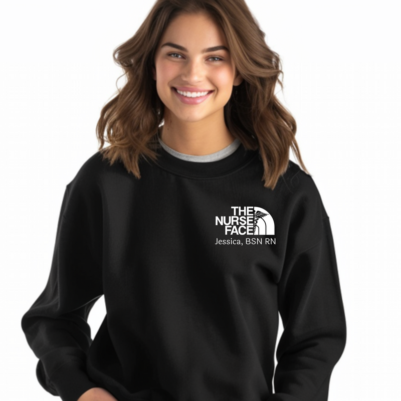 Nurse Face Bundle | Sweatshirt - Long-Sleeve Tee- Short Sleeve Tee