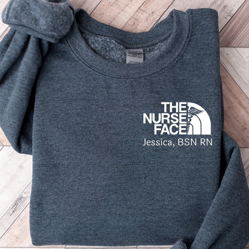 The Nurse Face Crew Neck Sweatshirt