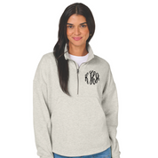 Monogrammed Women's Willow Half Zip Sweatshirt