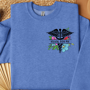 Personalized Crewneck Sweatshirt with Caduceus