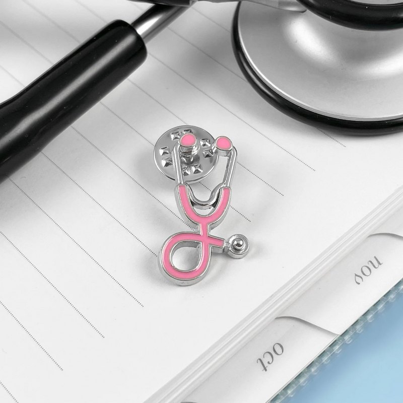 Pink Stethoscope Pin