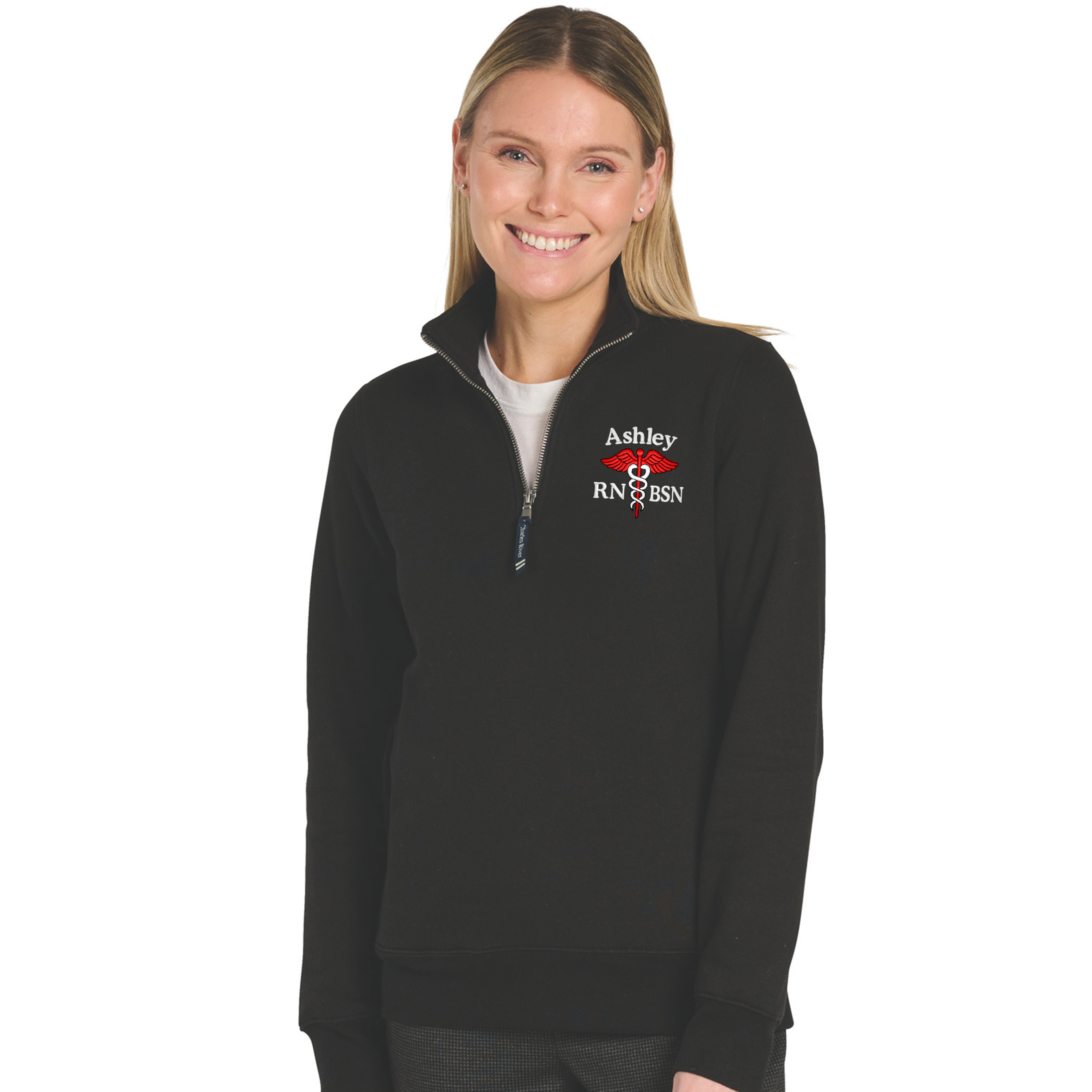 Charles River Women's Crosswind 1/4 Zip Sweatshirt for Healthcare