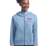 Women's Willow Full Zip Hoodie | Bow Embroidery