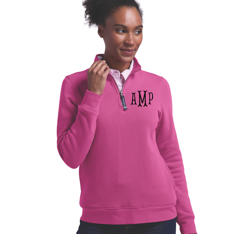 Women's Crosswind 1/4 Zip Sweatshirt | Traditional Monogram