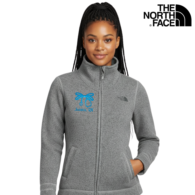 The North Face® Ladies Sweater Fleece Full Zip | Bow Embroidery