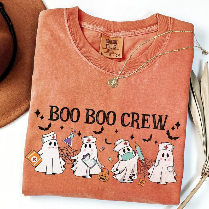 Comfort Colors BOO BOO CREW printed tee