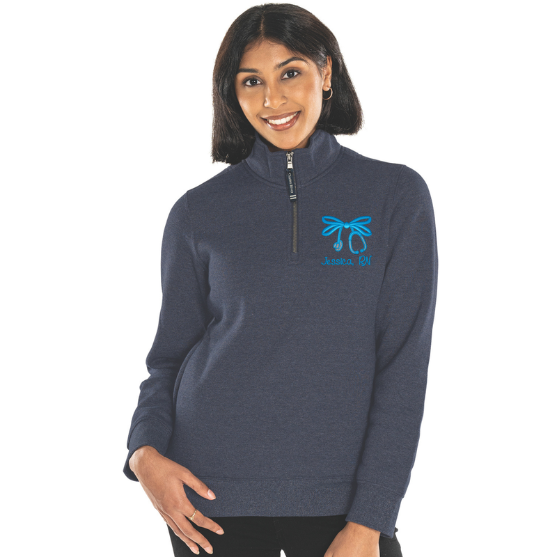 Women's Crosswind 1/4 Zip Sweatshirt | Bow Embroidery