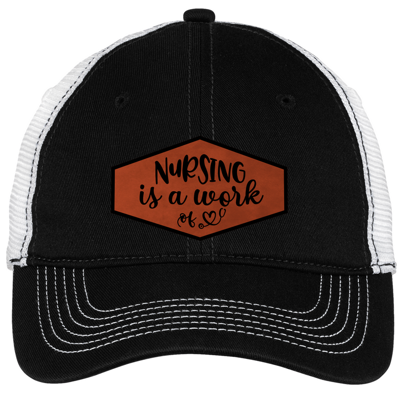 Nursing is a Work of Heart Trucker Cap
