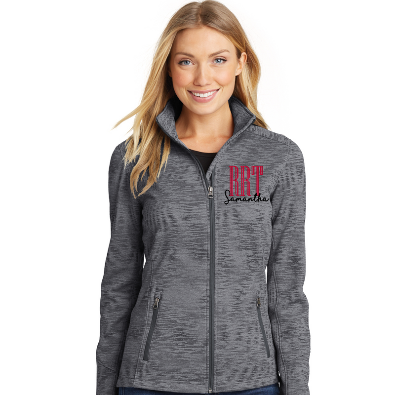 Ladies Digi Stripe Personalized Nurse Full Zip with Tall Certifications