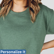 Personalized Crew Neck Sweatshirt with Healthcare Embroidery