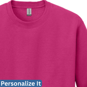 Personalized Crew Neck Sweatshirt with Healthcare Embroidery