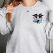 Personalized Crewneck Sweatshirt with Caduceus