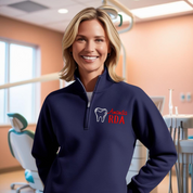Personalized 1/4 zip Dental Sweatshirt - Unisex Sizing