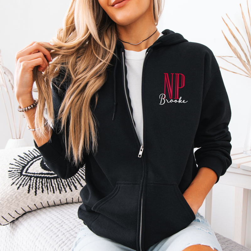 Brooke District Unisex Full Zip Sweatshirt with Tall Certification