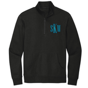 Monogrammed Brooke District Unisex 1/4 Zip Sweatshirt