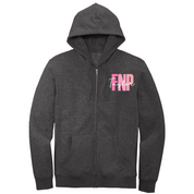 Brooke District Unisex Full Zip Blue or Pink Certification Sweatshirt