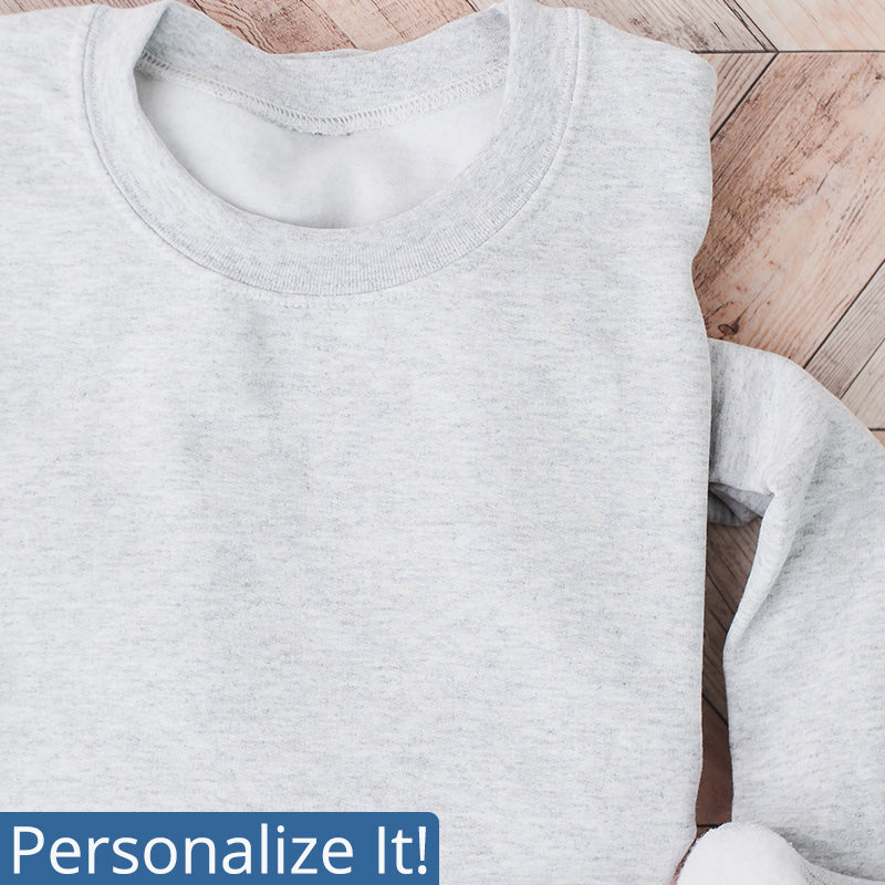 Personalized Crew Neck Sweatshirt with Healthcare Embroidery