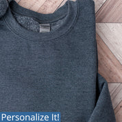 Personalized Crew Neck Sweatshirt with Healthcare Embroidery