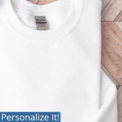 Personalized Crew Neck Sweatshirt with Healthcare Embroidery