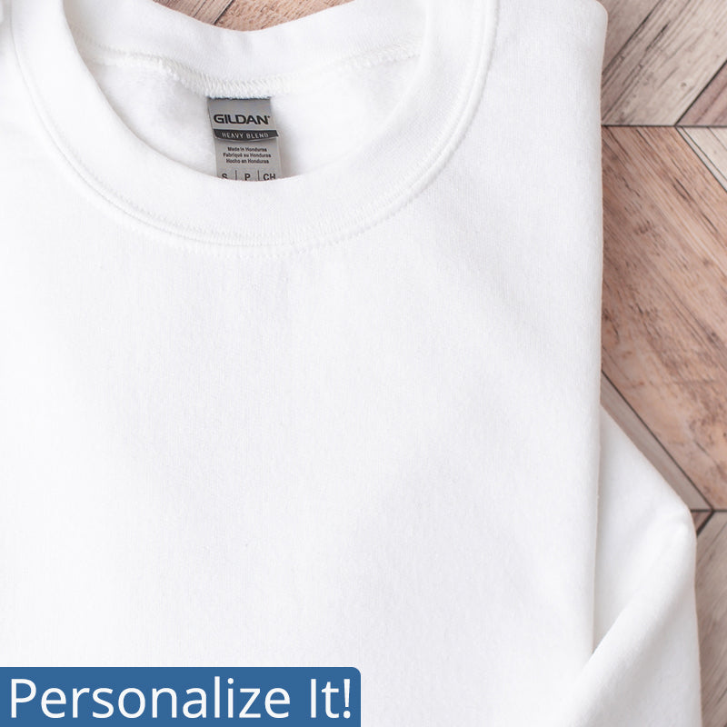 Personalized Crew Neck Sweatshirt with Healthcare Embroidery