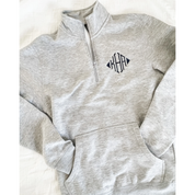 Monogrammed Brooke District Unisex 1/4 Zip Sweatshirt