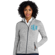Monogrammed Port Authority® Ladies Sweater Fleece Full Zip