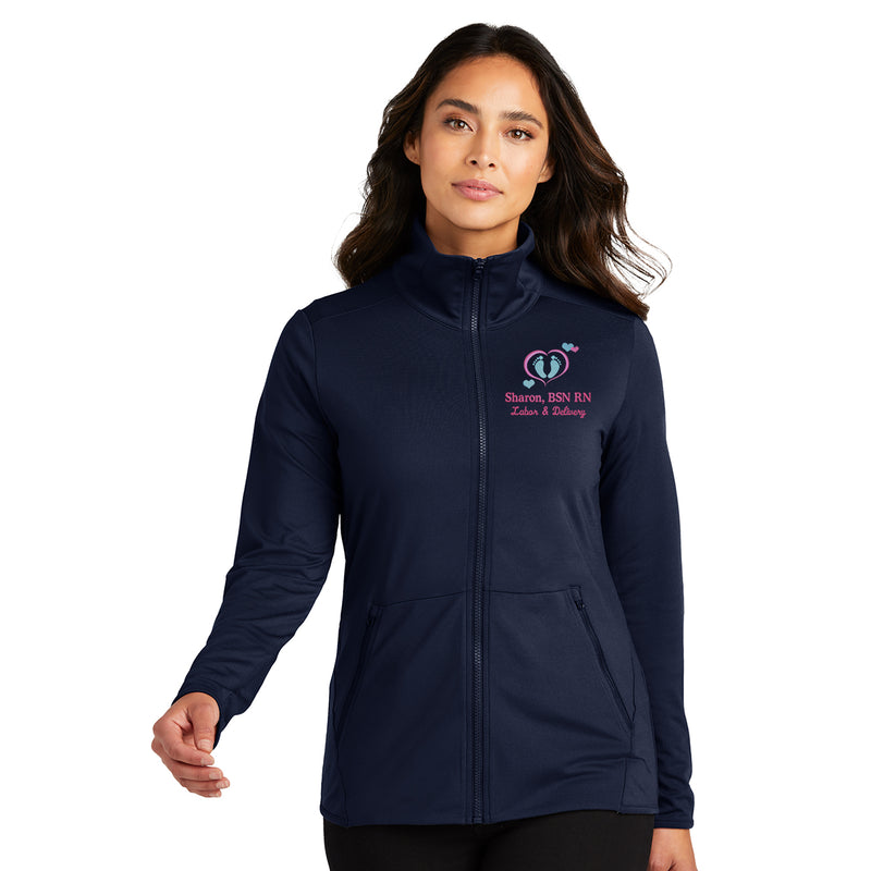 Port Authority® Ladies Accord Stretch Healthcare Full-Zip