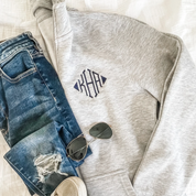 Monogrammed Brooke District Unisex 1/4 Zip Sweatshirt