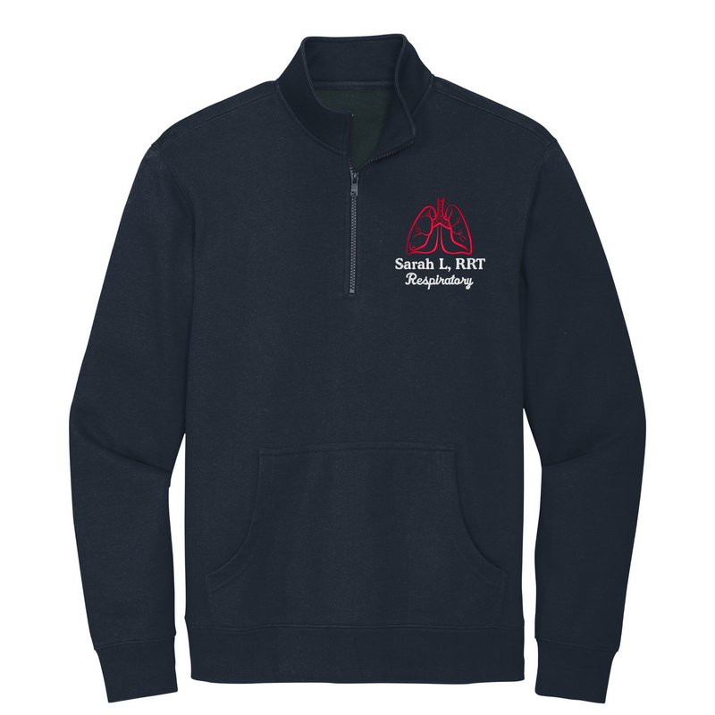 Brooke District Unisex 1/4 Zip Healthcare Sweatshirt Plus Tote Bag Combo