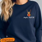 Personalized Crew Neck Sweatshirt | Reindeer