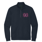 Monogrammed Brooke District Unisex 1/4 Zip Sweatshirt