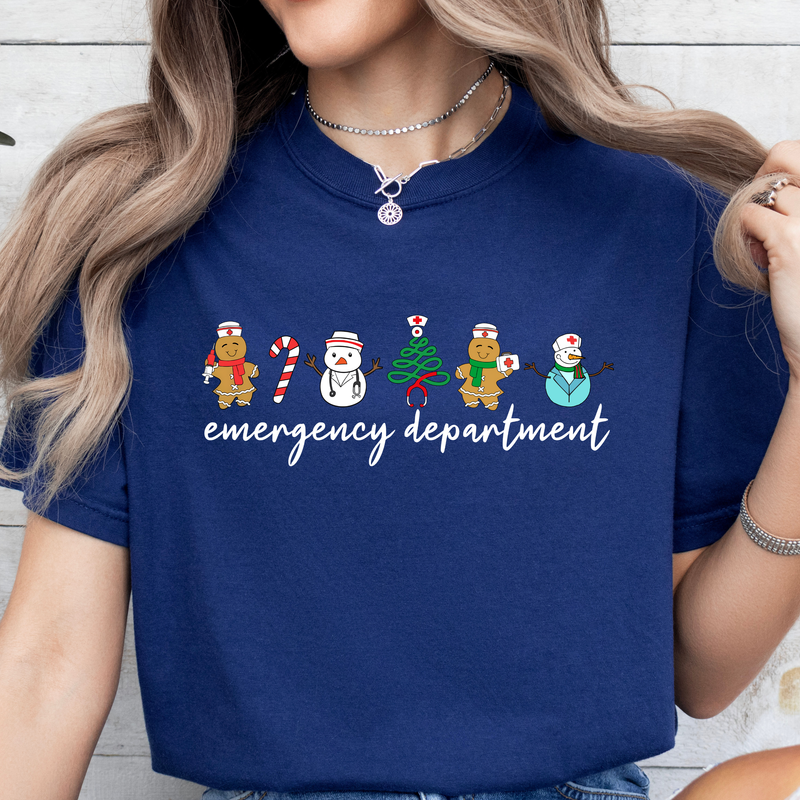 Comfort Colors XMAS Emergency Department Tee