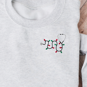 Personalized Crew Neck Sweatshirt | Xmas Lights