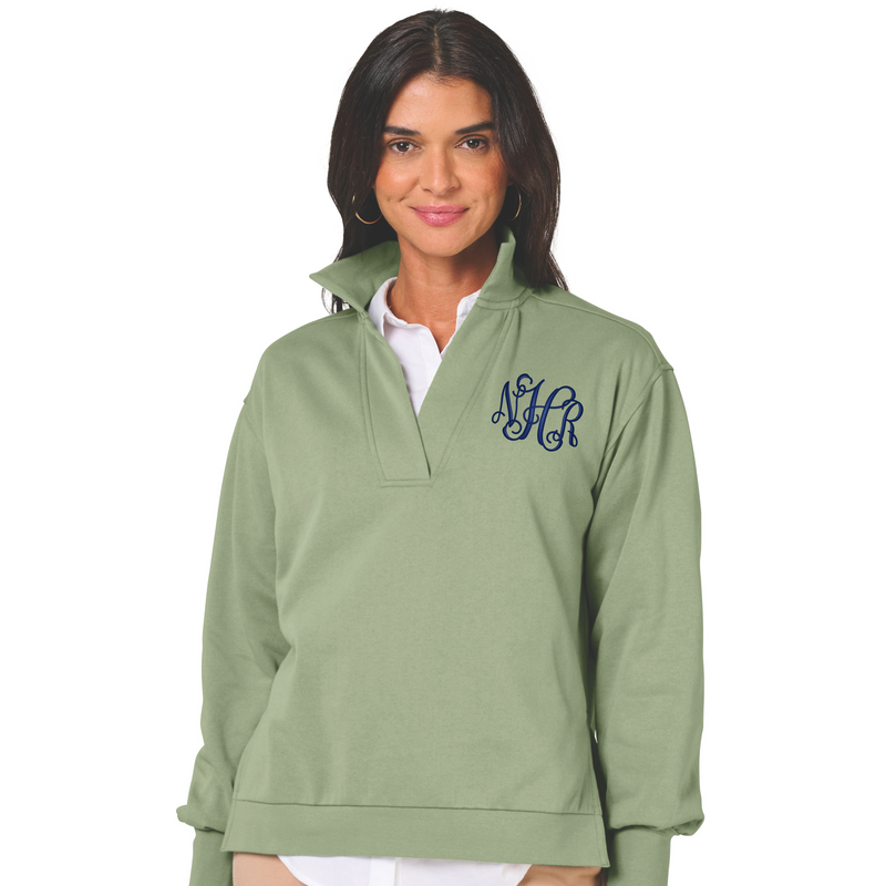 Monogrammed Women's Coastal Sweatshirt