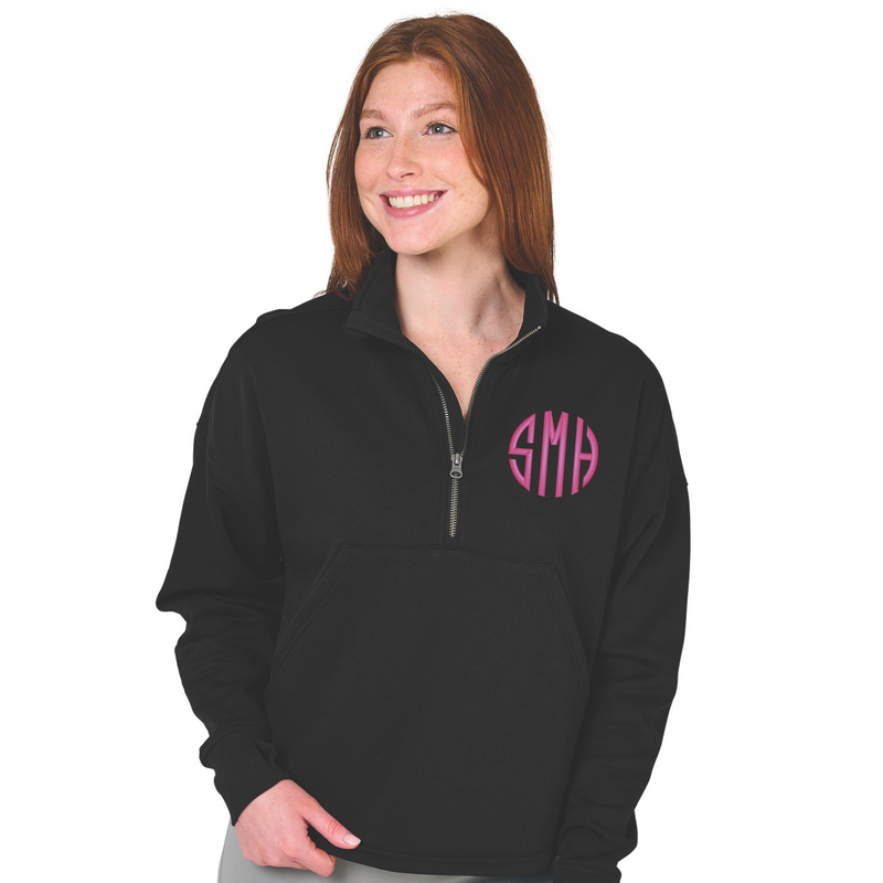 Monogrammed Women's Willow Half Zip Sweatshirt