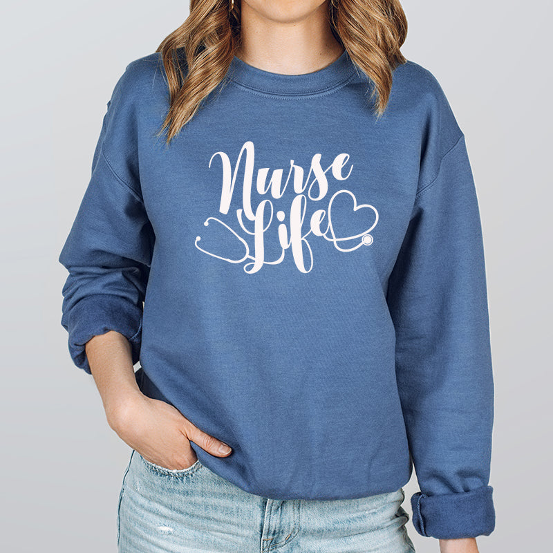 Crew Neck Sweatshirt | Nurse Life | MacAttackGear