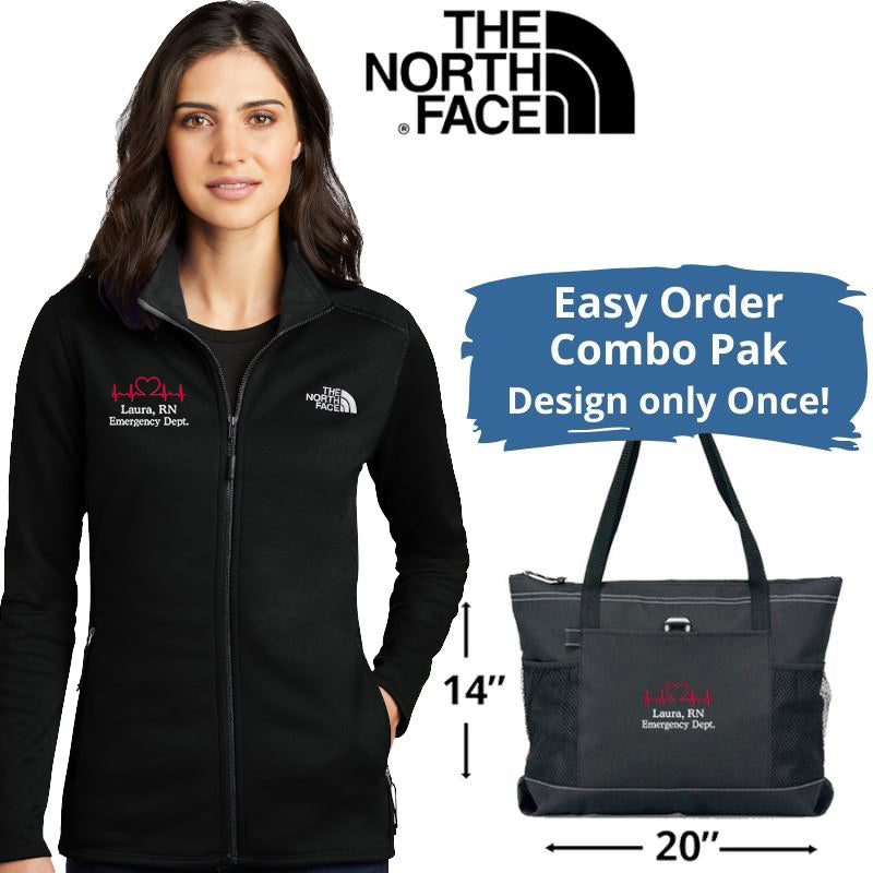 The North Face ® Ladies Skyline Full-Zip PLUS Tote Bag Combo