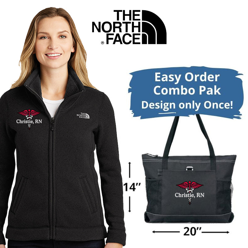 The North Face® Ladies Sweater Fleece Nurse Jacket with TOTE COMBO