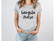 Adult Bella Canvas Tee | Gansta Nurse Tee