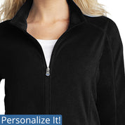 Ladies Microfleece Jacket Lightweight Jacket