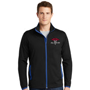 Adult Sport-Wick® Stretch Contrast Full-Zip