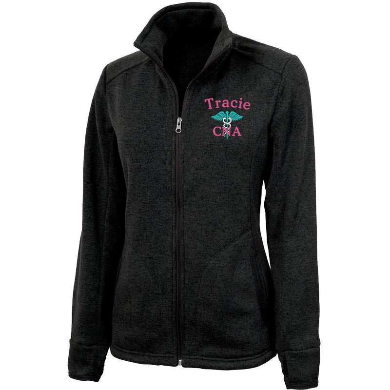 Charles River Apparel jackets Black Heather / XS 5493 | Charles River Women's Heathered Fleece Jacket