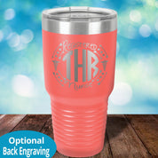 Personalized Laser Etched Tumbler | RN Monogram