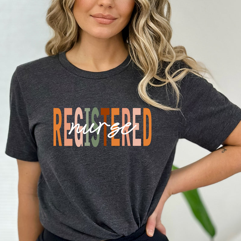 Adult Bella Canvas Tee | Multi Color Registered Nurse