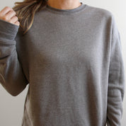 BELLA+CANVAS ® Unisex Sponge Fleece Drop Shoulder Sweatshirt | Neck Embroidery